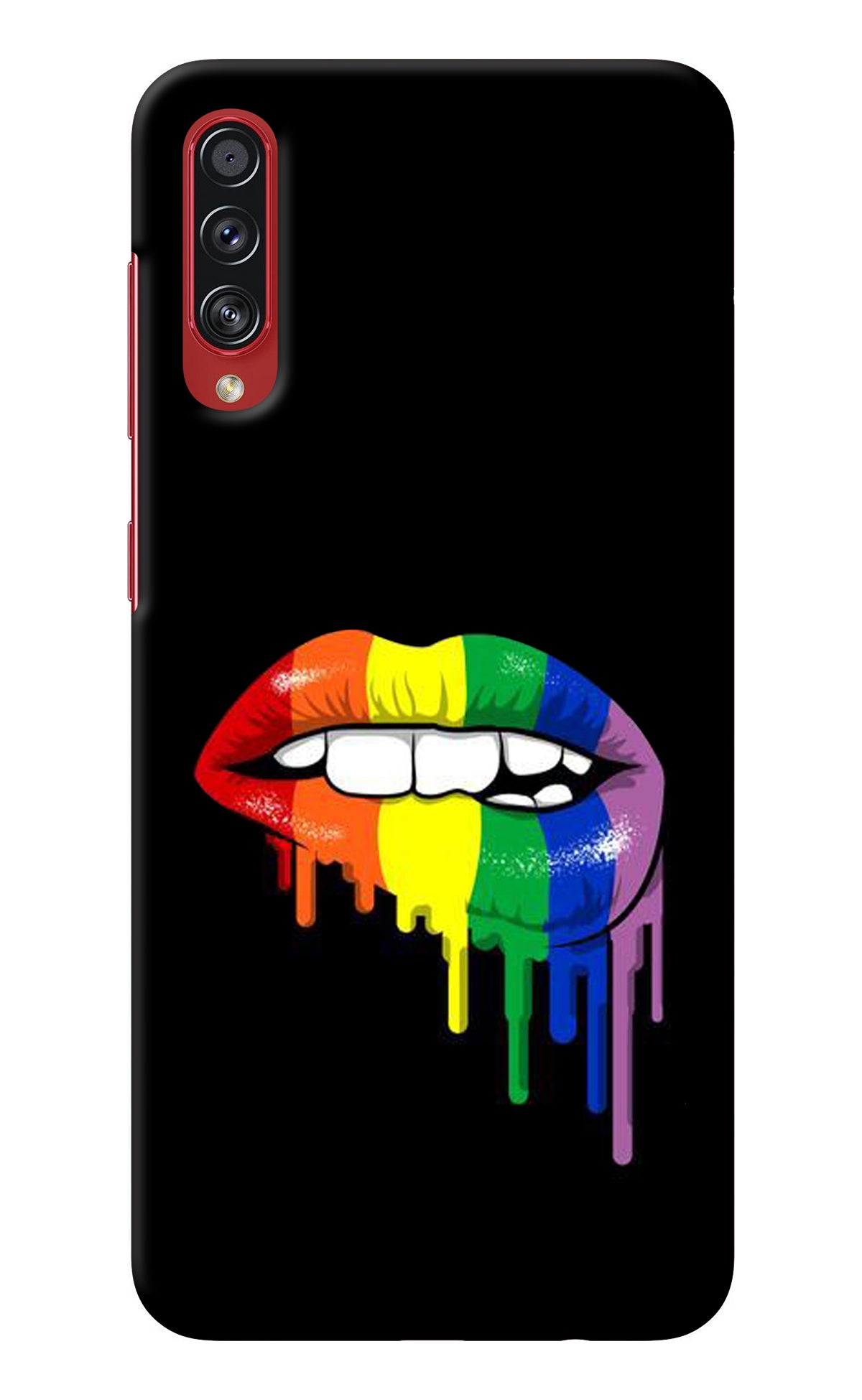 Lips Biting Samsung A70s Back Cover