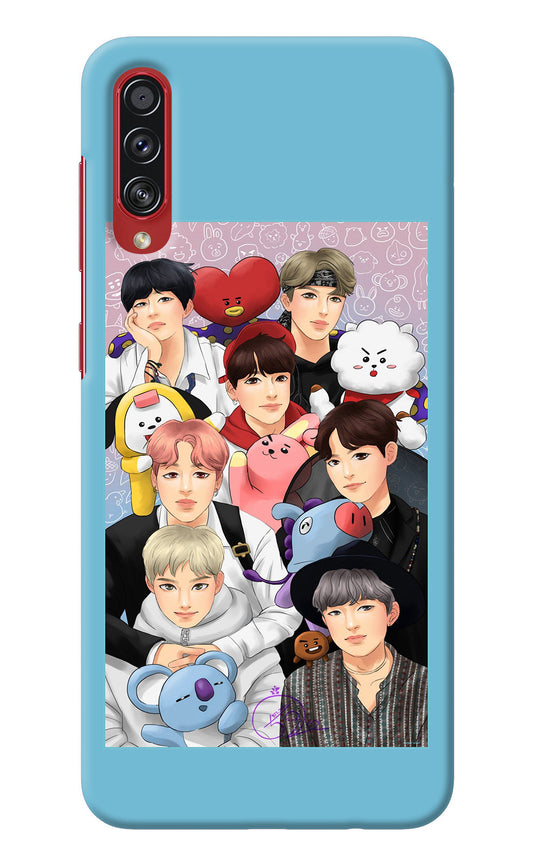 BTS with animals Samsung A70s Back Cover