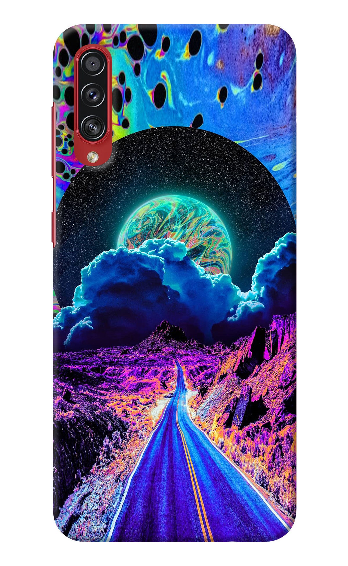 Psychedelic Painting Samsung A70s Back Cover