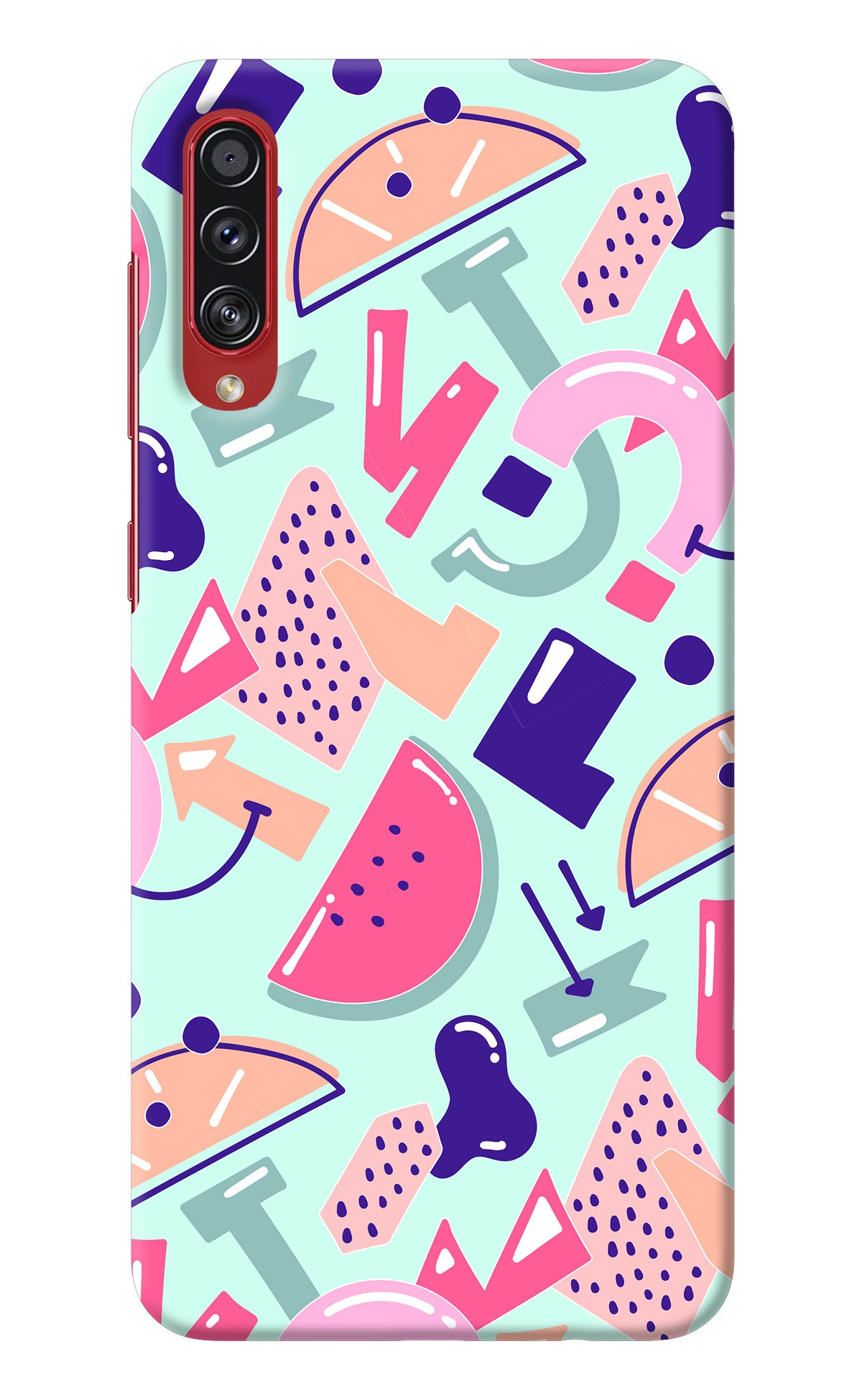 Doodle Pattern Samsung A70s Back Cover