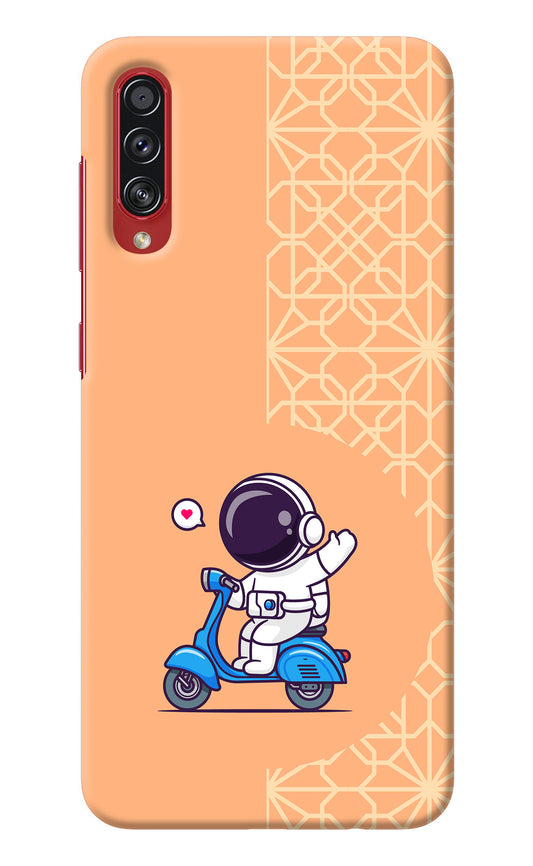 Cute Astronaut Riding Samsung A70s Back Cover