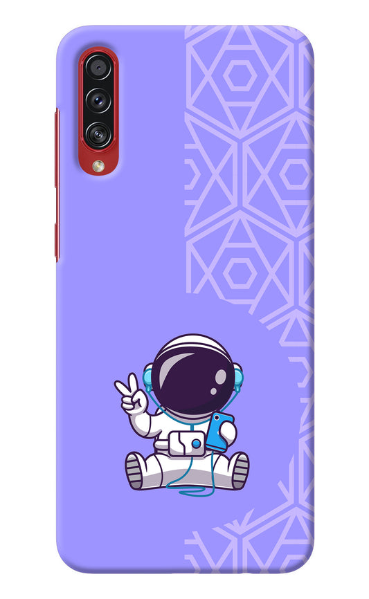 Cute Astronaut Chilling Samsung A70s Back Cover