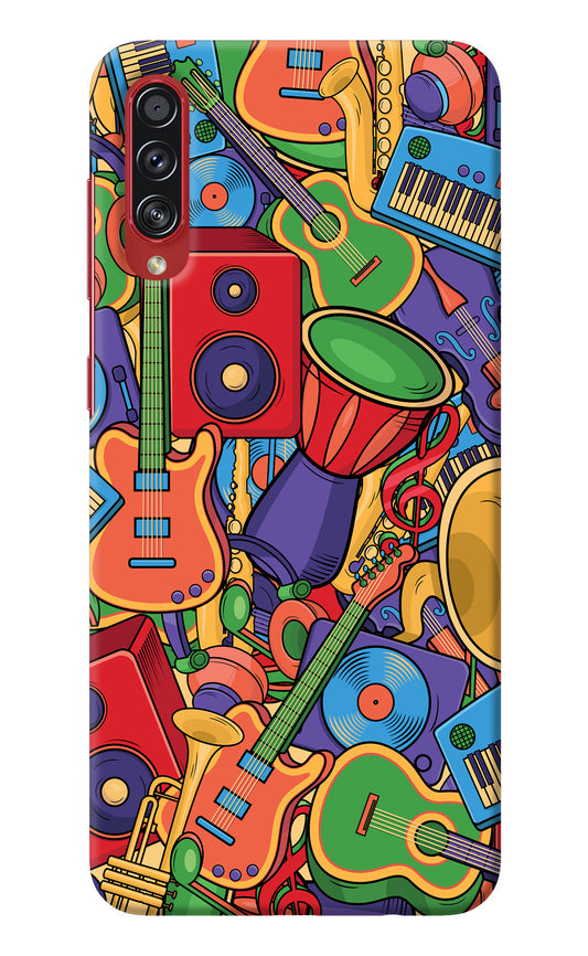 Music Instrument Doodle Samsung A70s Back Cover