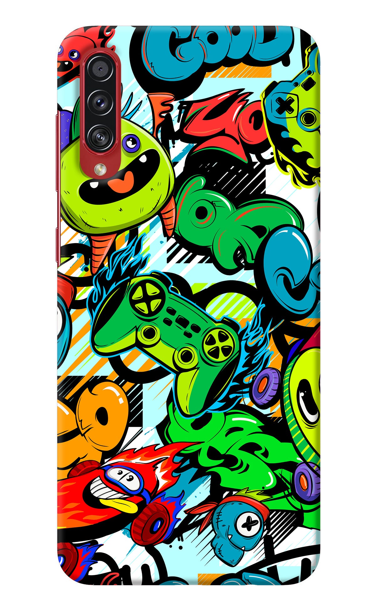 Game Doodle Samsung A70s Back Cover