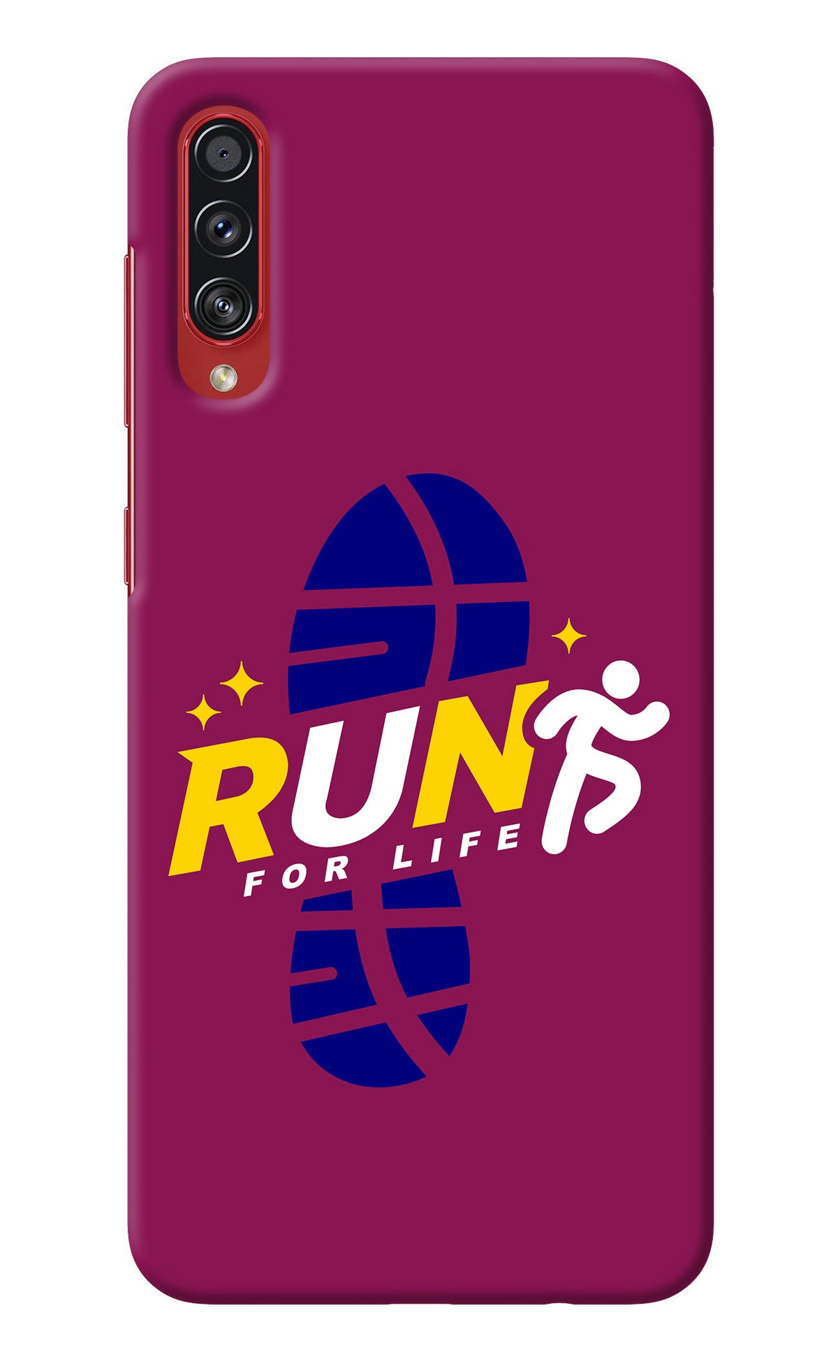 Run for Life Samsung A70s Back Cover