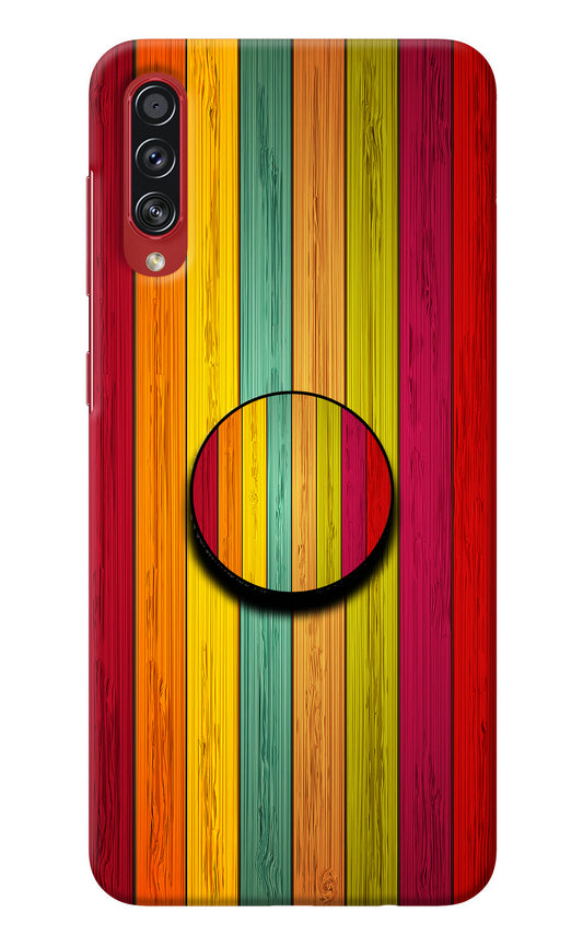 Multicolor Wooden Samsung A70s Pop Case