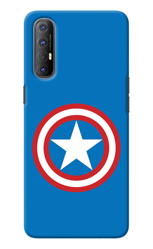 Captain America Logo Oppo Reno3 Pro Back Cover
