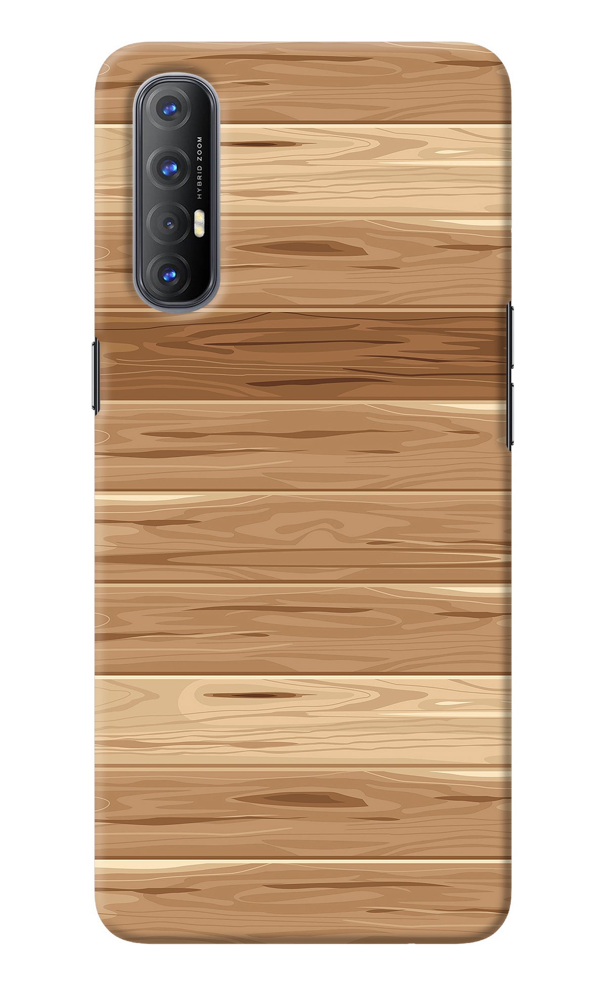 Wooden Vector Oppo Reno3 Pro Back Cover