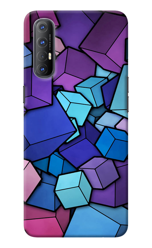 Cubic Abstract Oppo Reno3 Pro Back Cover