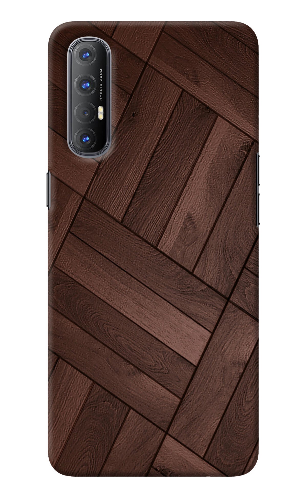 Wooden Texture Design Oppo Reno3 Pro Back Cover