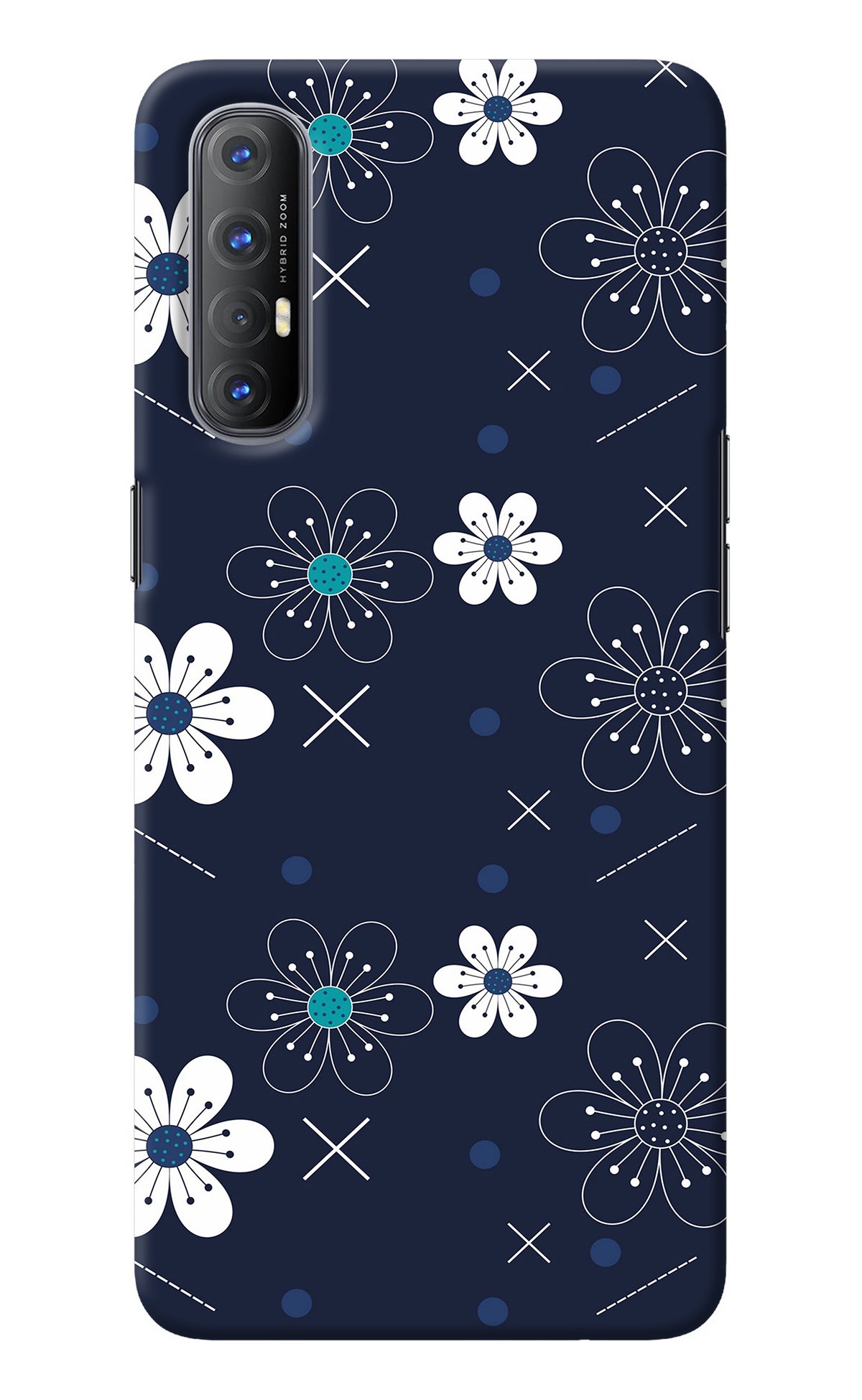 Flowers Oppo Reno3 Pro Back Cover