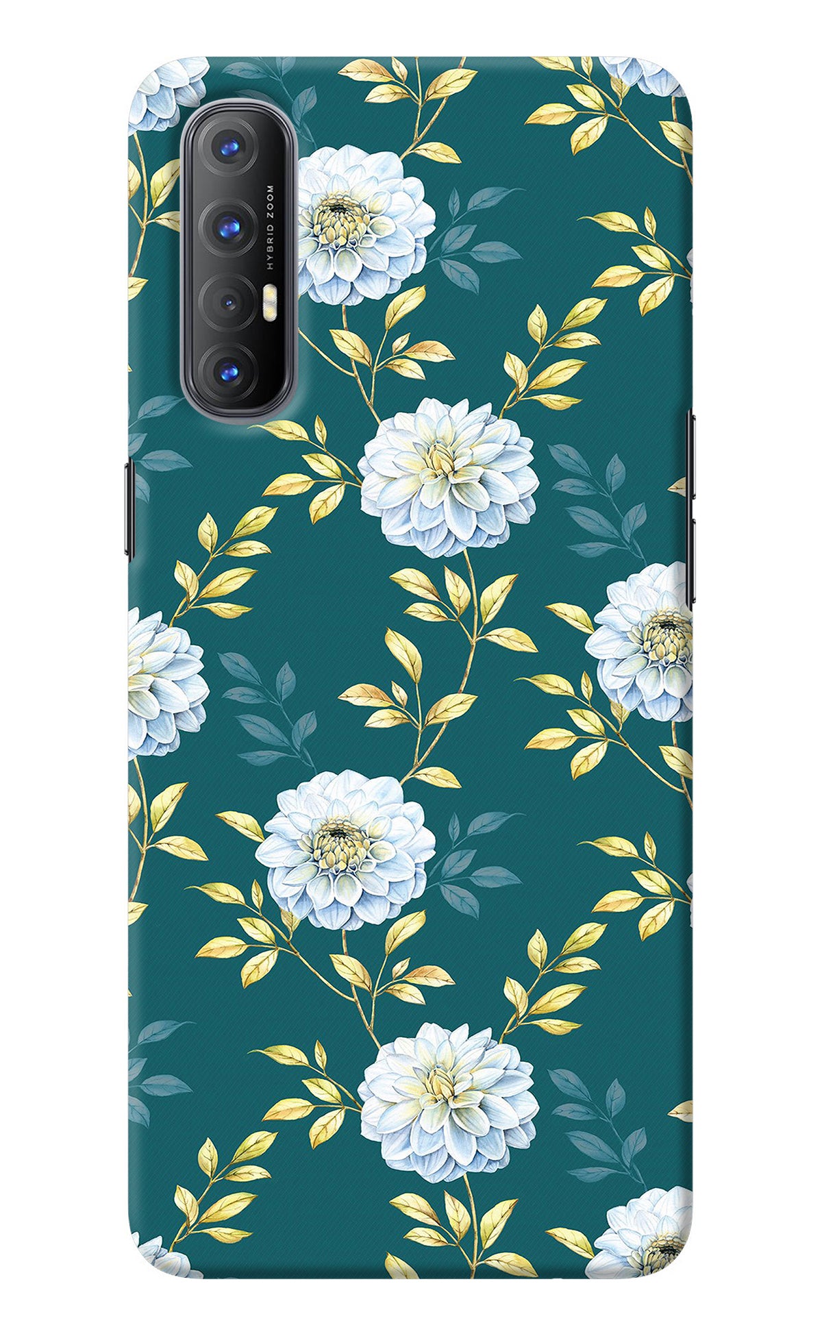 Flowers Oppo Reno3 Pro Back Cover