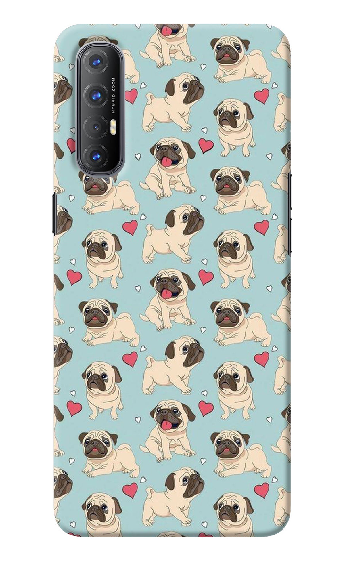 Pug Dog Oppo Reno3 Pro Back Cover