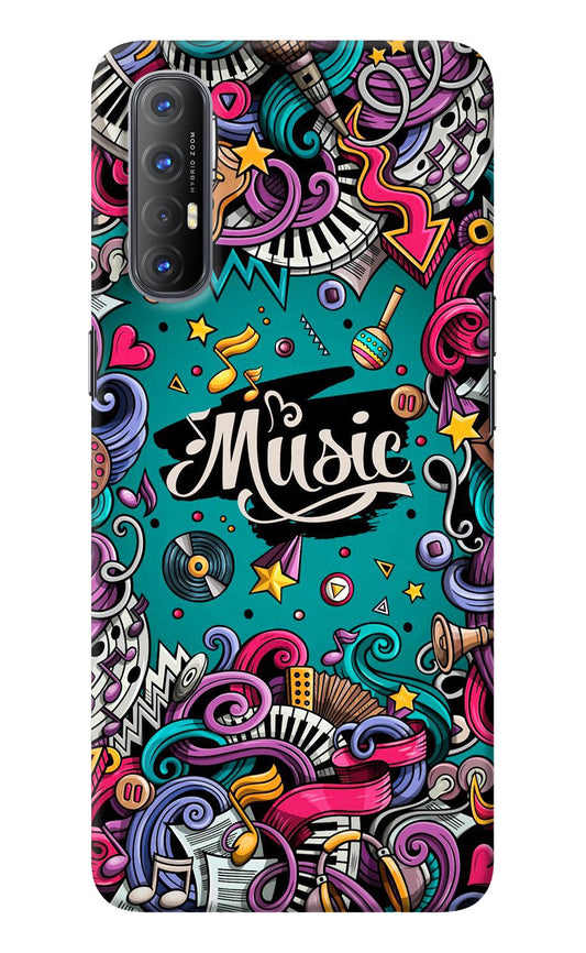 Music Graffiti Oppo Reno3 Pro Back Cover