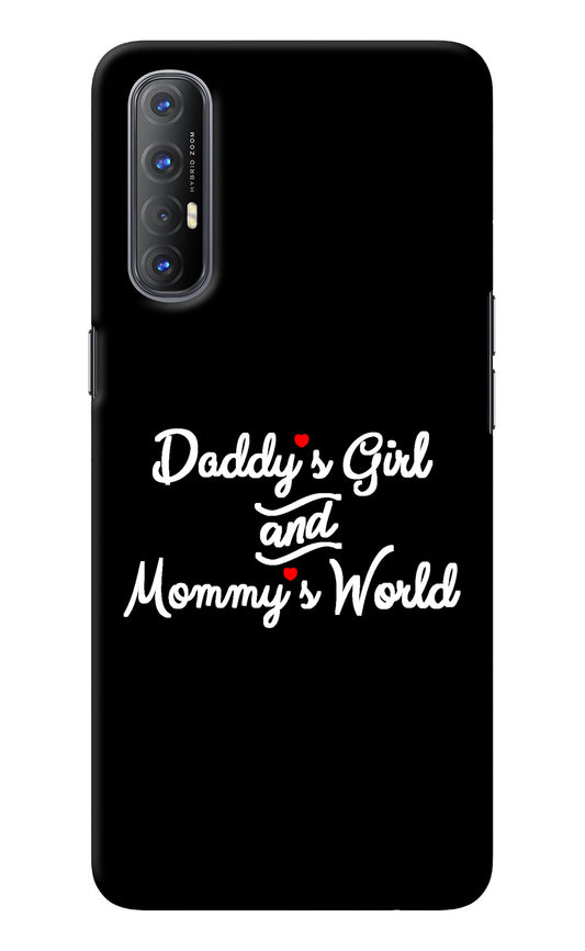 Daddy's Girl and Mommy's World Oppo Reno3 Pro Back Cover