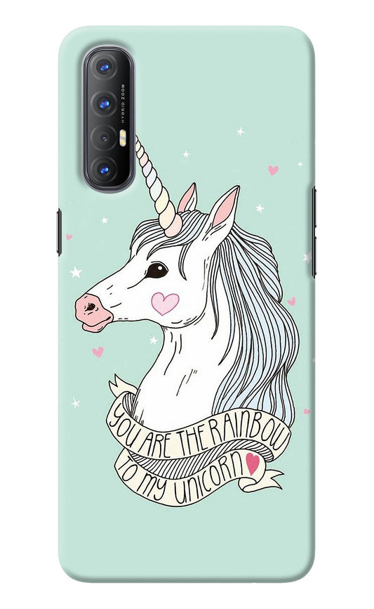 Unicorn Wallpaper Oppo Reno3 Pro Back Cover