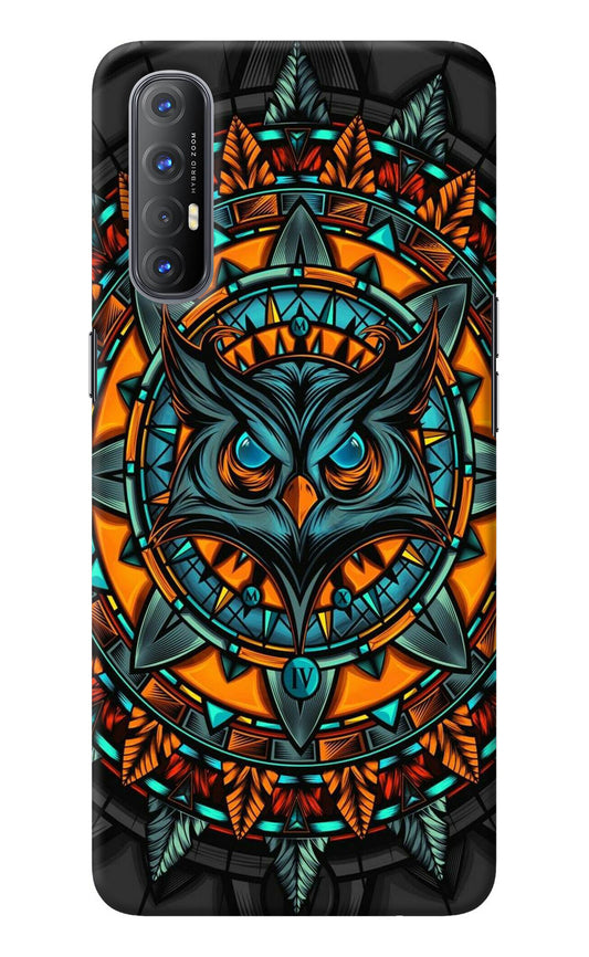 Angry Owl Art Oppo Reno3 Pro Back Cover