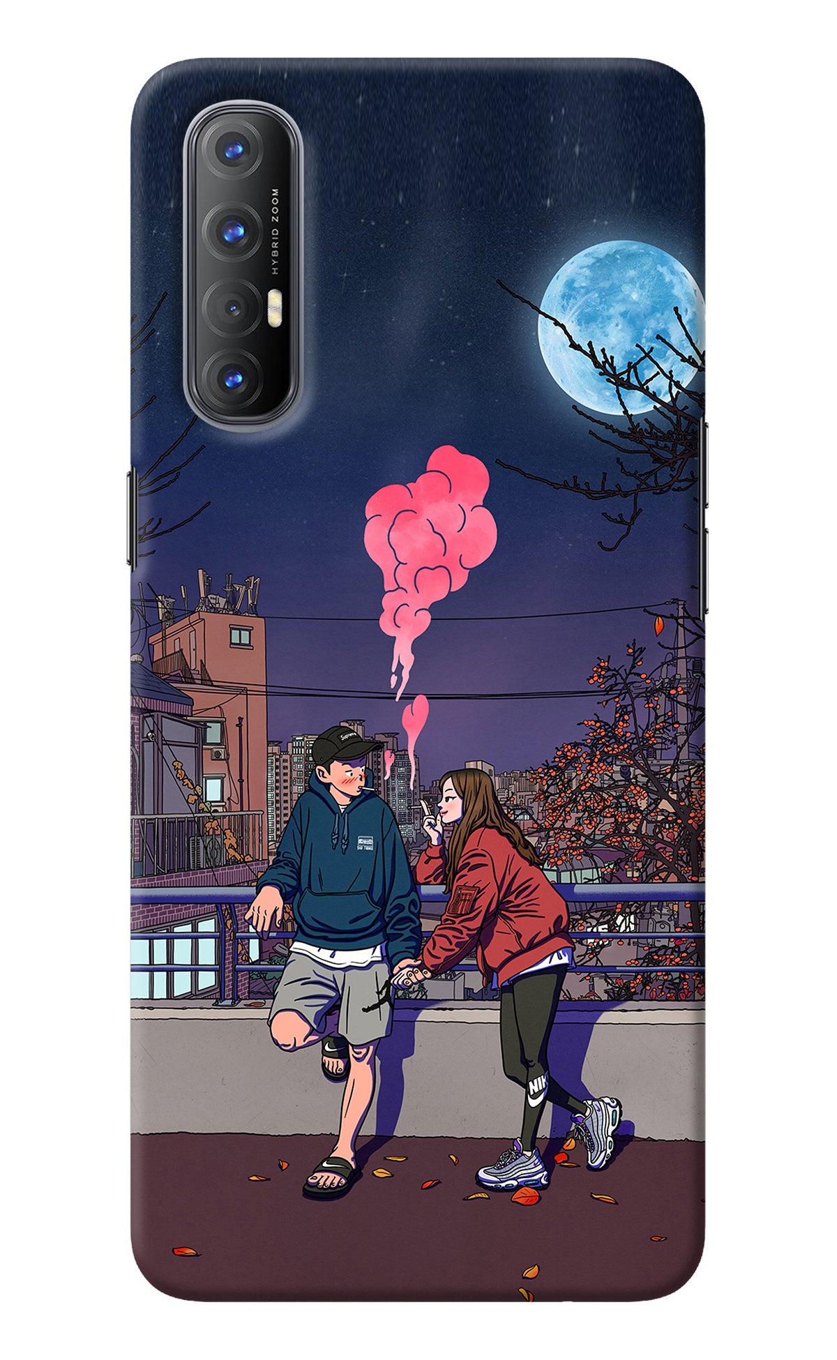 Chilling Couple Oppo Reno3 Pro Back Cover