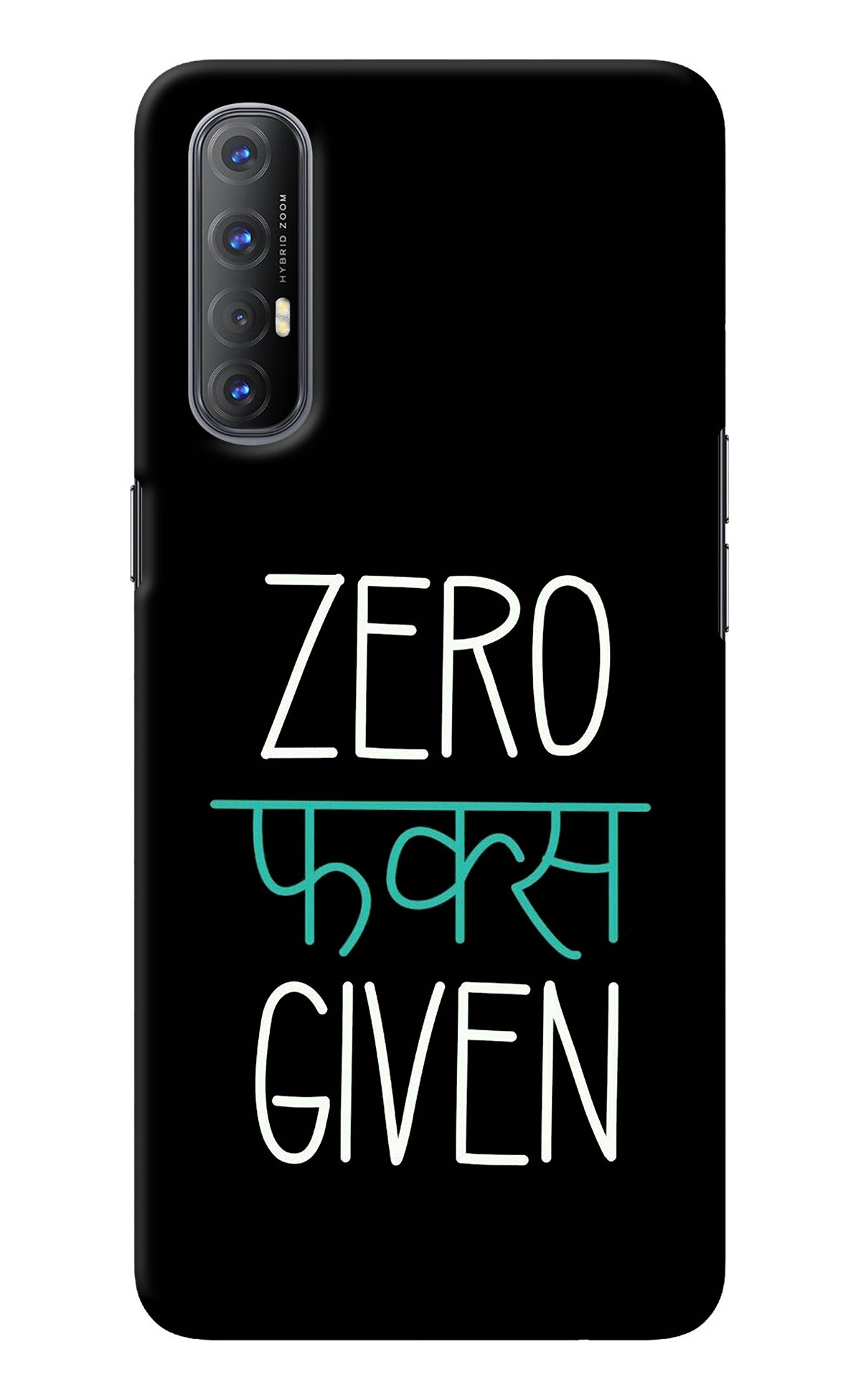 Zero Fucks Given Oppo Reno3 Pro Back Cover