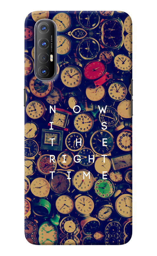 Now is the Right Time Quote Oppo Reno3 Pro Back Cover