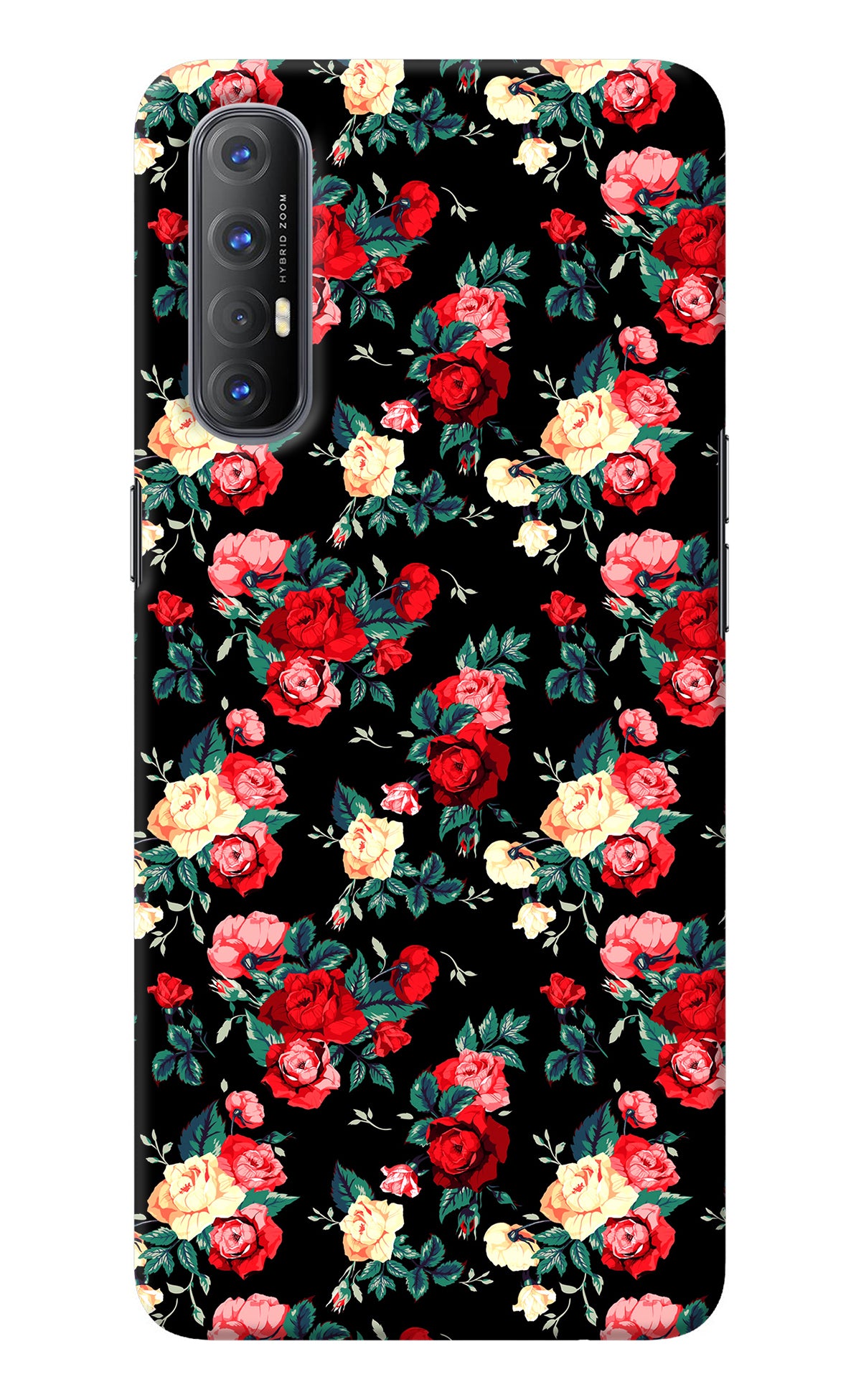 Rose Pattern Oppo Reno3 Pro Back Cover