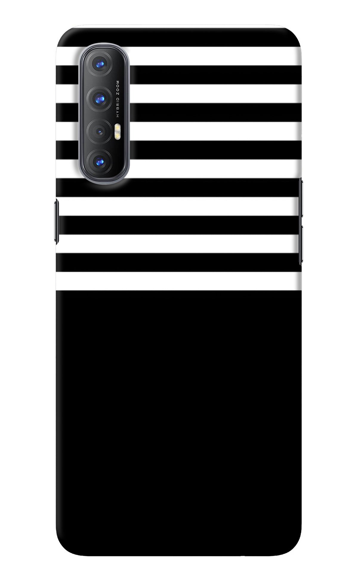 Black and White Print Oppo Reno3 Pro Back Cover