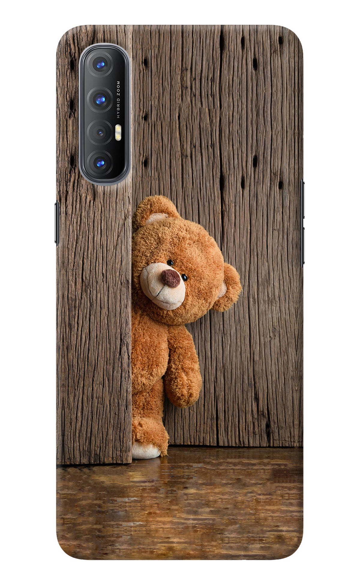 Teddy Wooden Oppo Reno3 Pro Back Cover