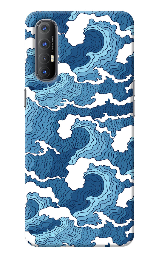 Blue Waves Oppo Reno3 Pro Back Cover