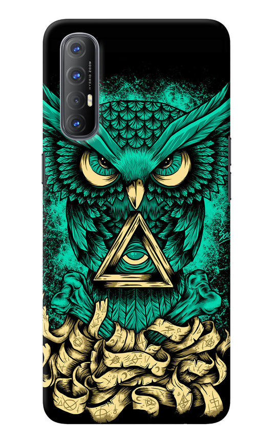 Green Owl Oppo Reno3 Pro Back Cover