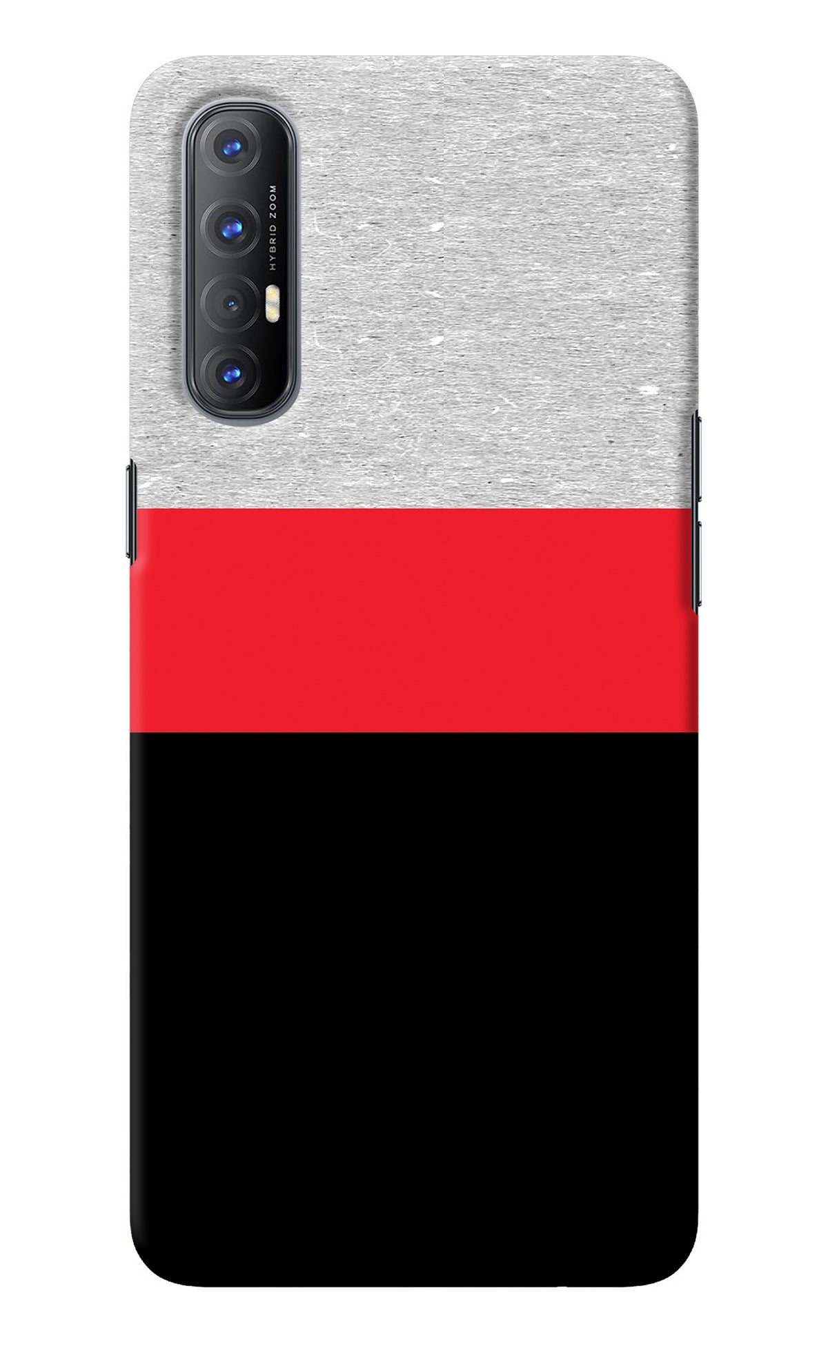 Tri Color Pattern Oppo Reno3 Pro Back Cover