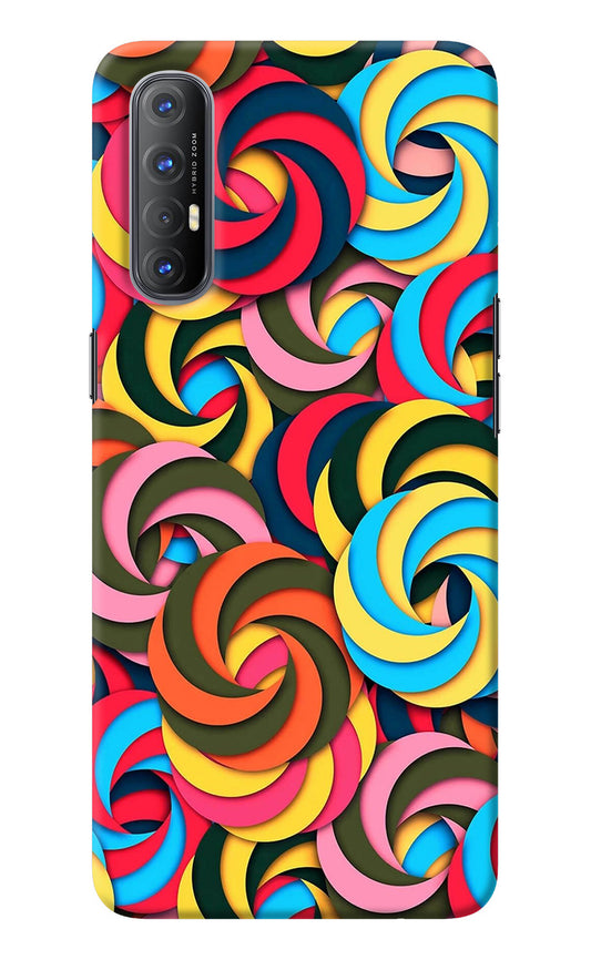 Spiral Pattern Oppo Reno3 Pro Back Cover