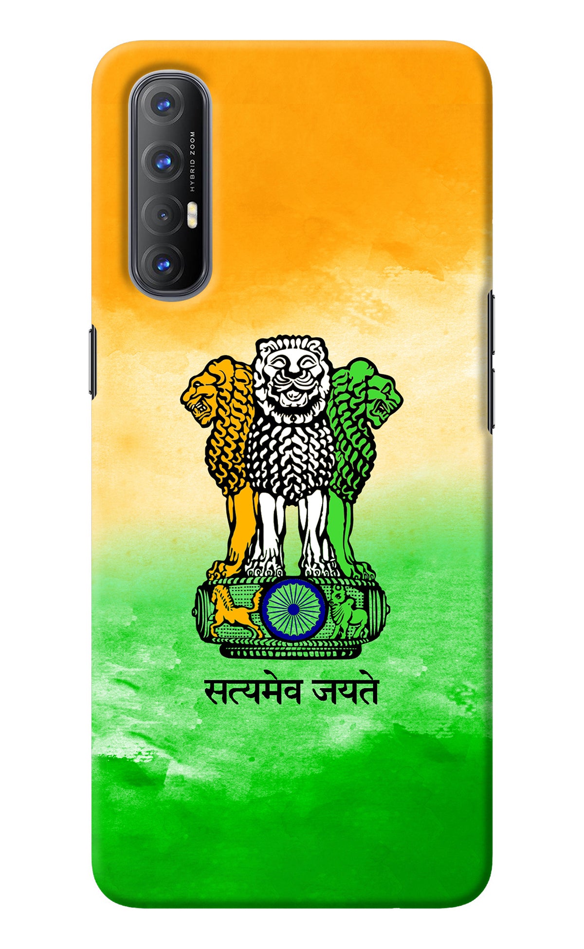 Satyamev Jayate Flag Oppo Reno3 Pro Back Cover