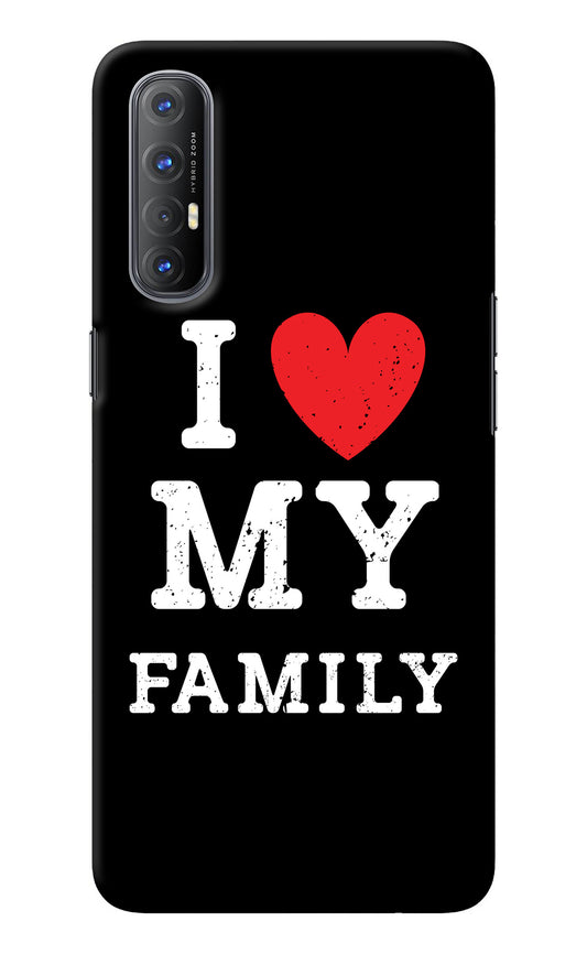 I Love My Family Oppo Reno3 Pro Back Cover