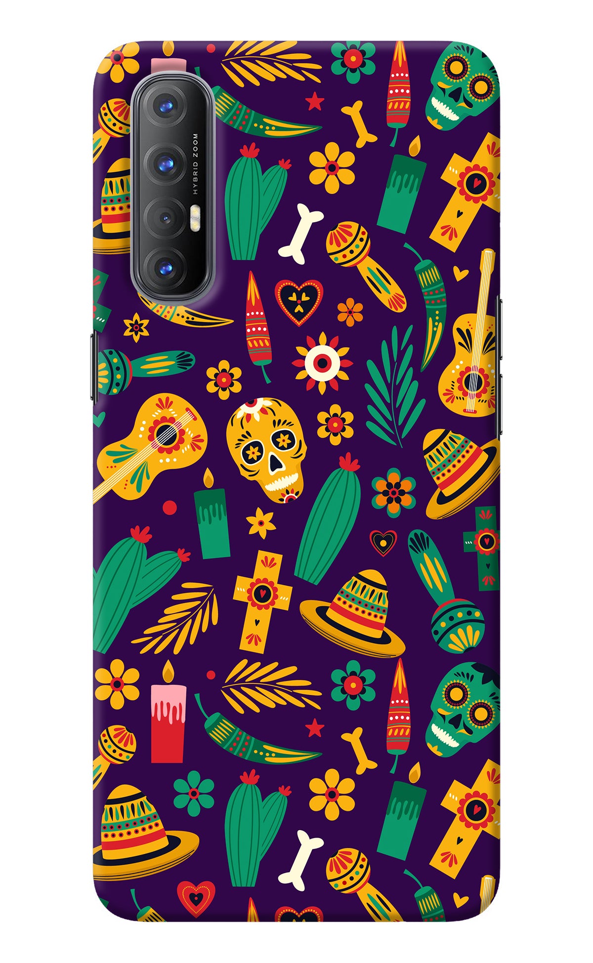 Mexican Artwork Oppo Reno3 Pro Back Cover