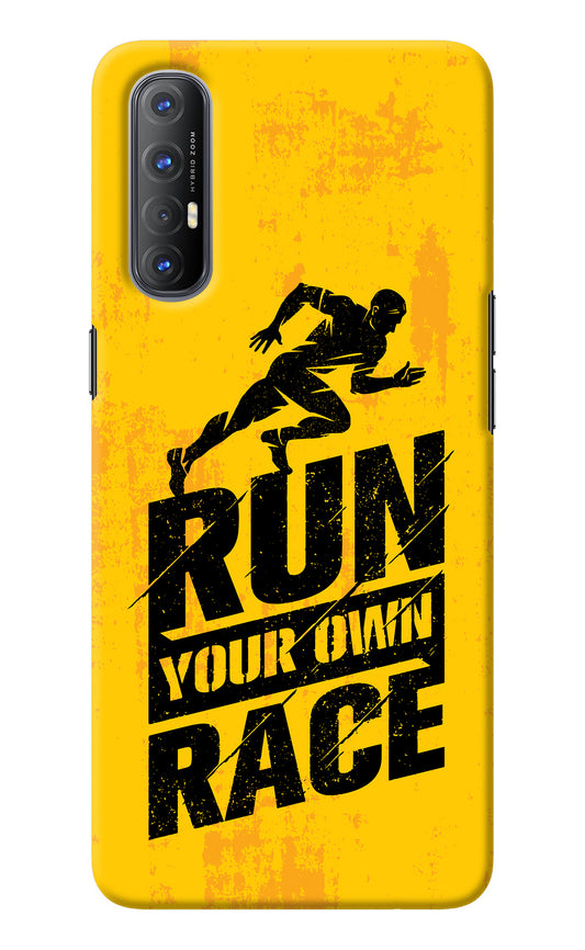 Run Your Own Race Oppo Reno3 Pro Back Cover