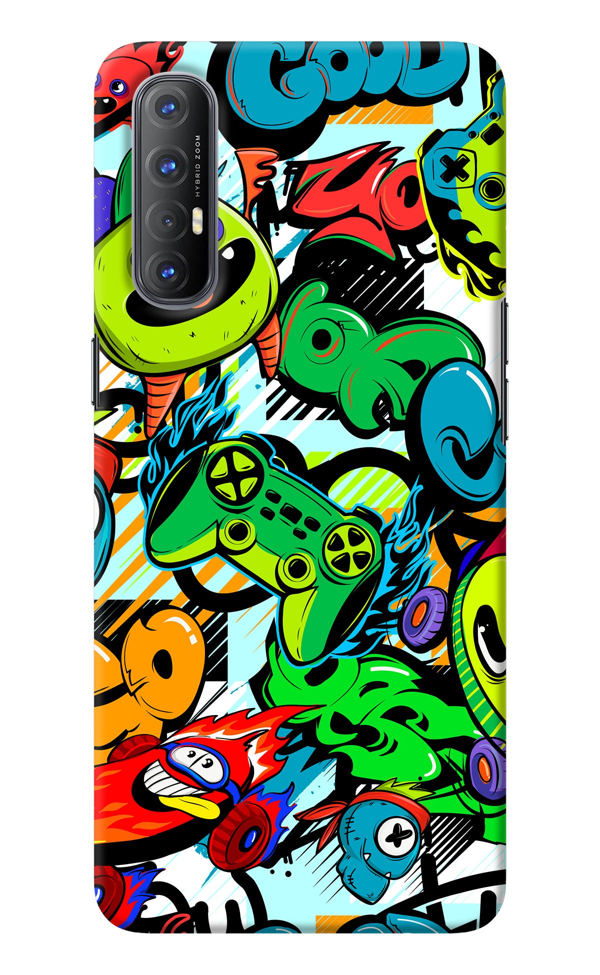 Game Doodle Oppo Reno3 Pro Back Cover