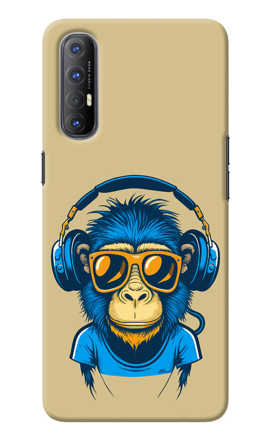Monkey Headphone Oppo Reno3 Pro Back Cover
