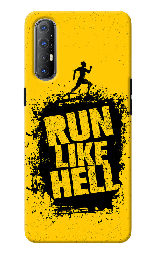 Run Like Hell Oppo Reno3 Pro Back Cover