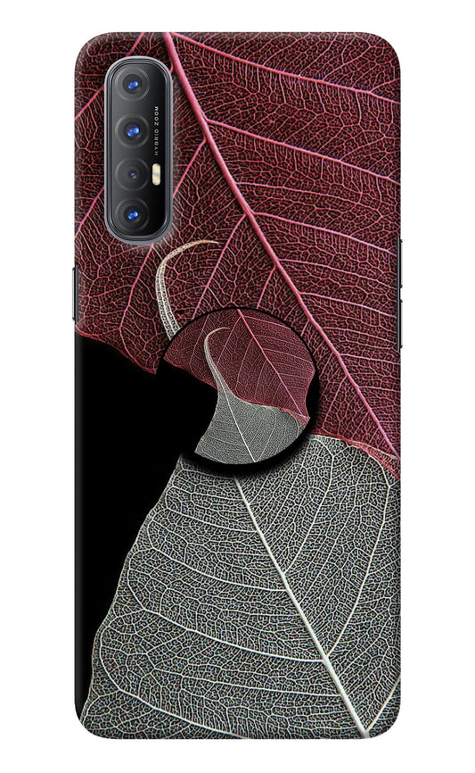 Leaf Pattern Oppo Reno3 Pro Pop Case