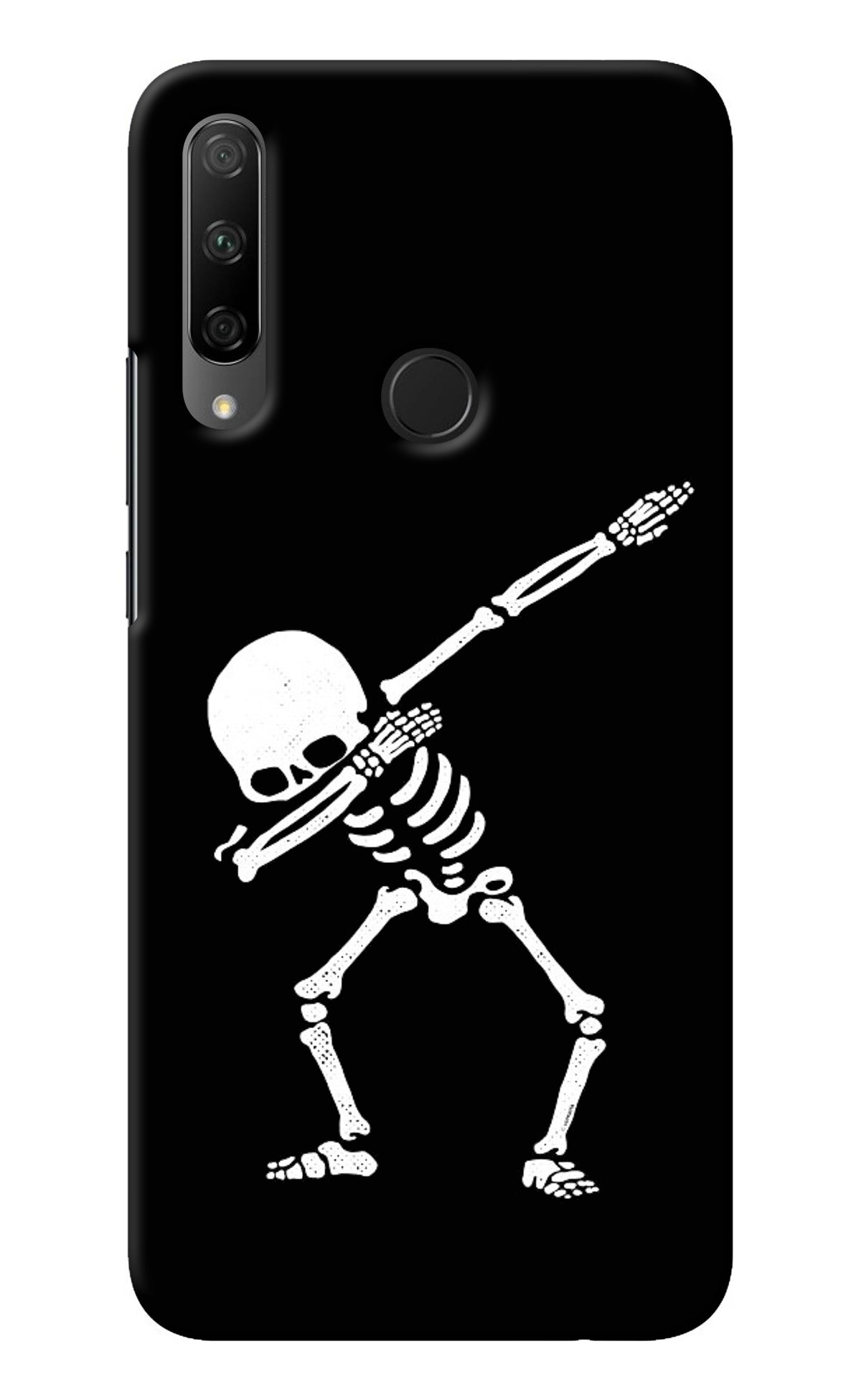 Dabbing Skeleton Art Honor 9X Back Cover