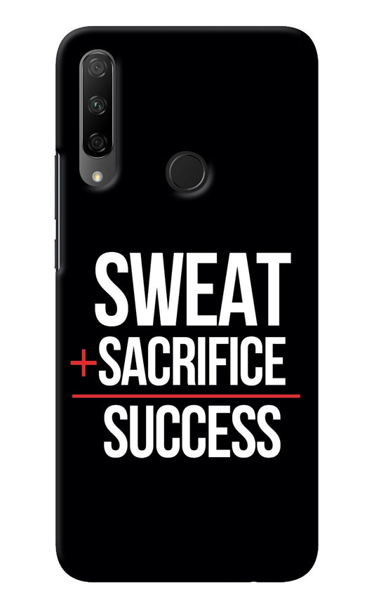 Sweat Sacrifice Success Honor 9X Back Cover