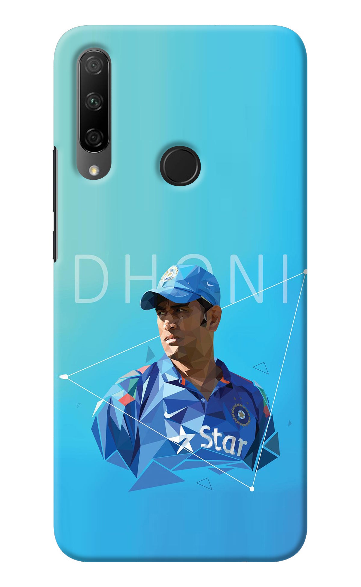 Dhoni Artwork Honor 9X Back Cover