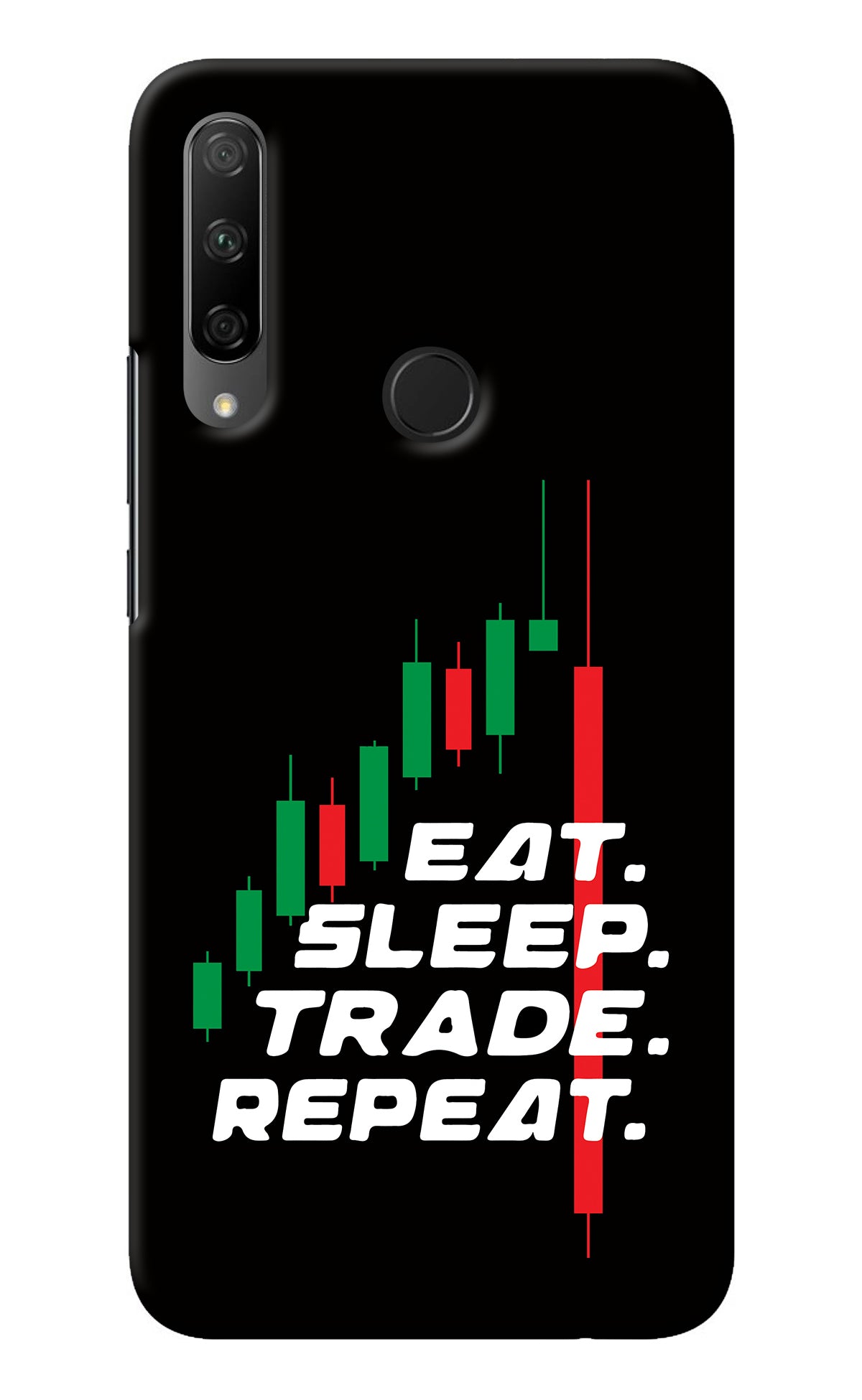 Eat Sleep Trade Repeat Honor 9X Back Cover