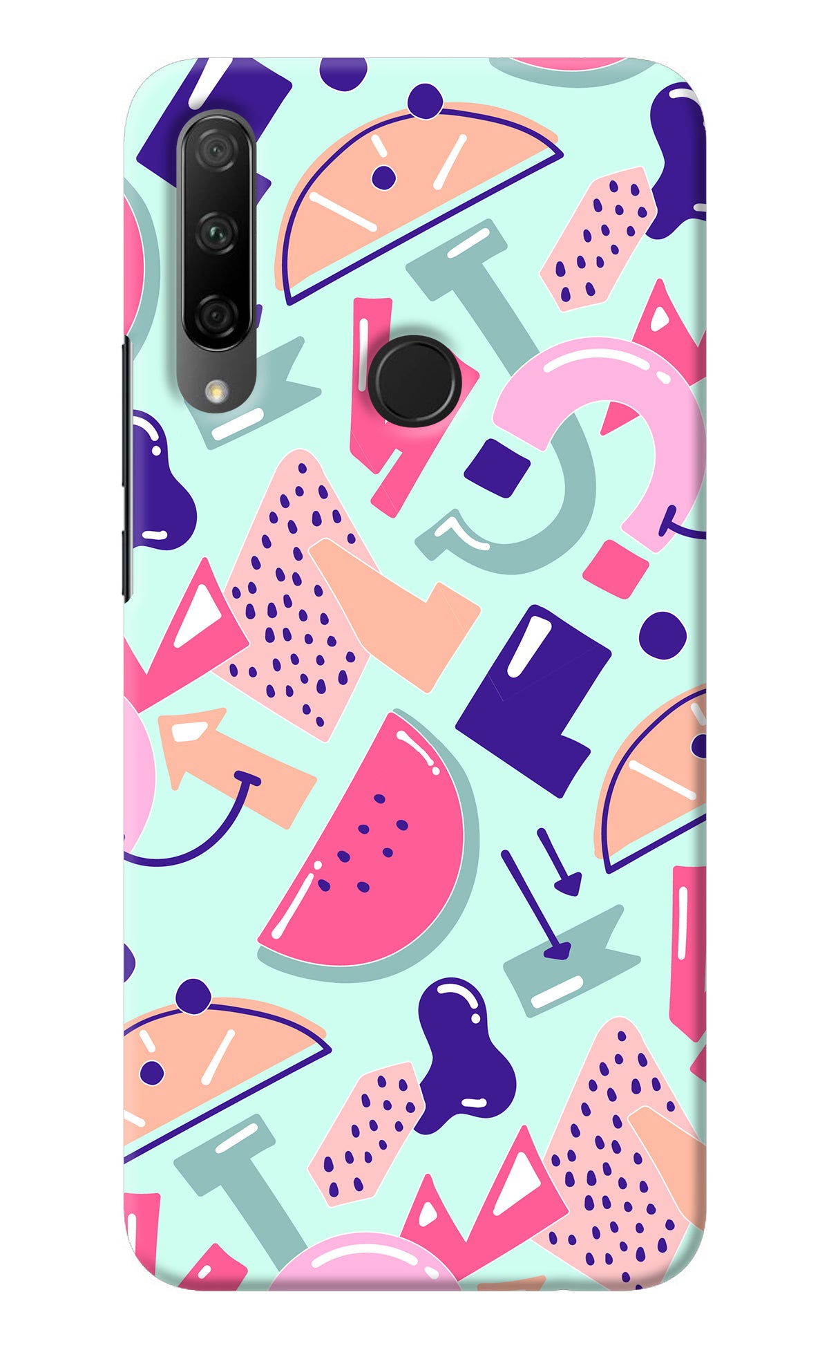 Doodle Pattern Honor 9X Back Cover