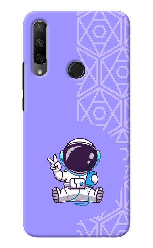 Cute Astronaut Chilling Honor 9X Back Cover