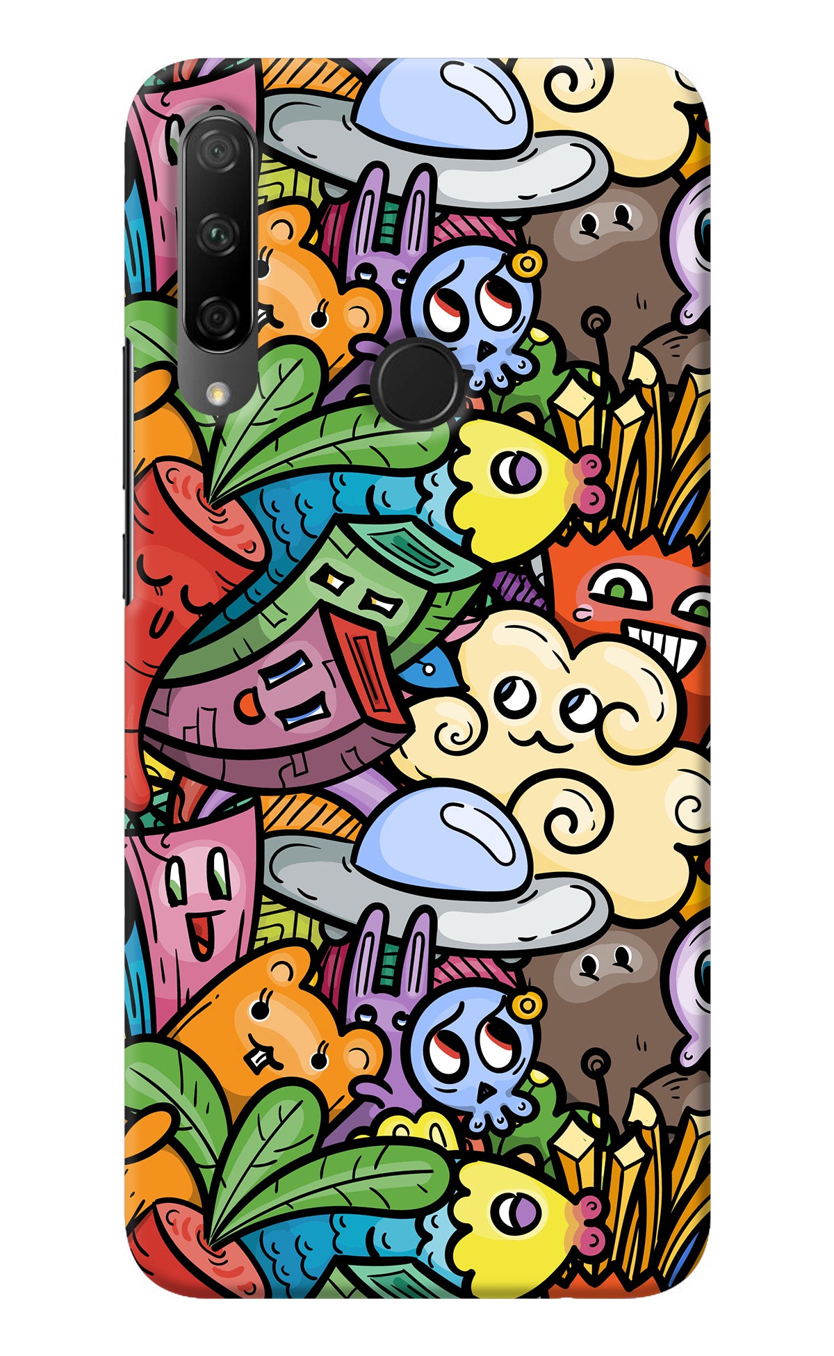 Veggie Doodle Honor 9X Back Cover