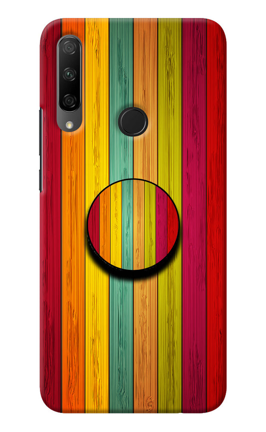 Multicolor Wooden Honor 9X Pop Case
