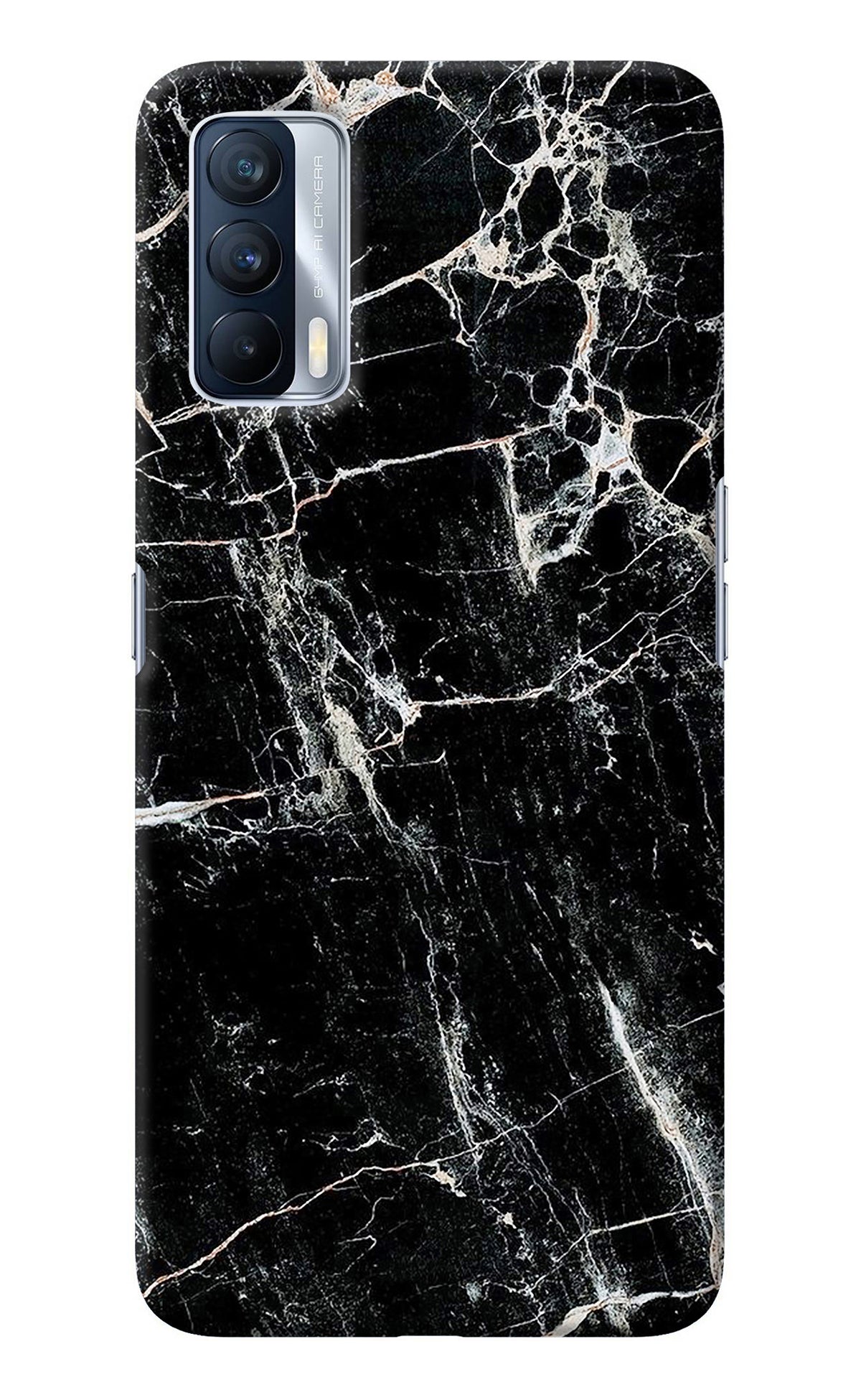 Black Marble Texture Realme X7 Back Cover