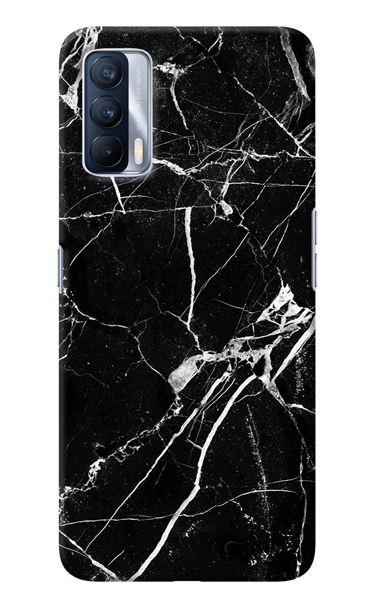 Black Marble Pattern Realme X7 Back Cover