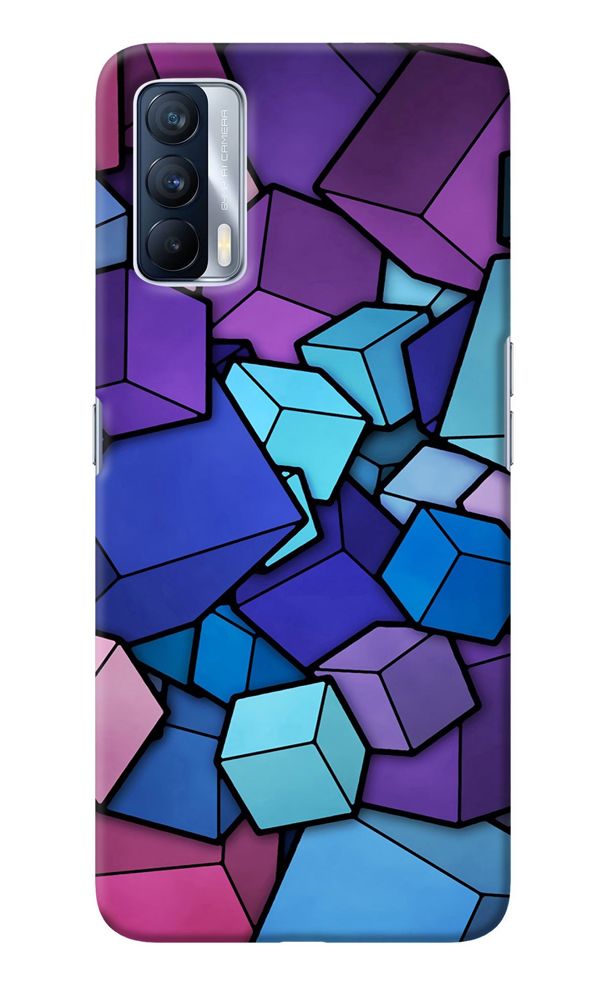 Cubic Abstract Realme X7 Back Cover